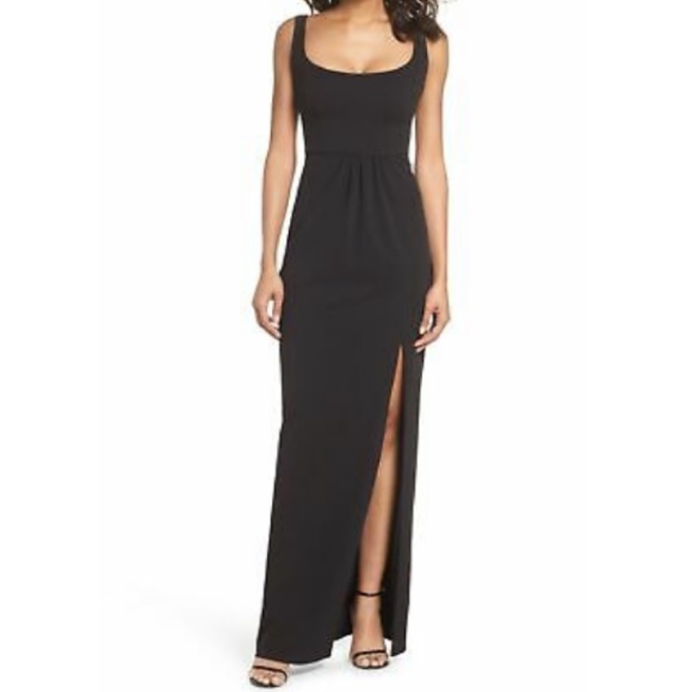 Katie May Sheath Scoop Neck Dress - Black